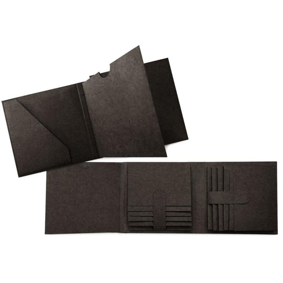 Graphic 45 Staples Trifold Waterfall Folio Album Black