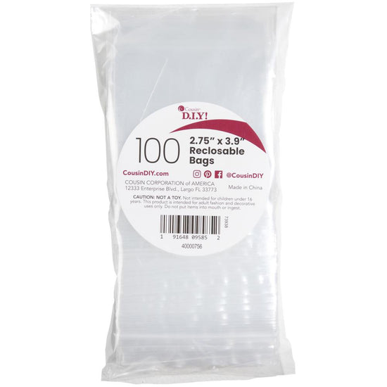 Reclosable Treat Bags 100/Pkg 3”x4”