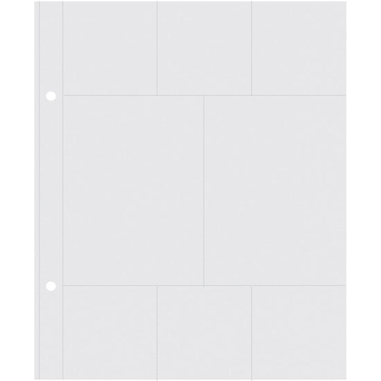 Simple Stories Sn@p! Insta Pocket Pages For 6"X8" Binders (6) 2"X2" & (2) 3"X4" Pockets, 10/Pkg