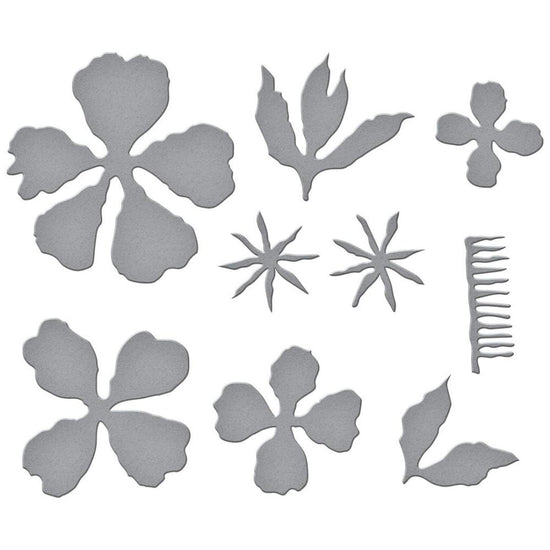 Spellbinders Etched Dies Double & Single Peonies