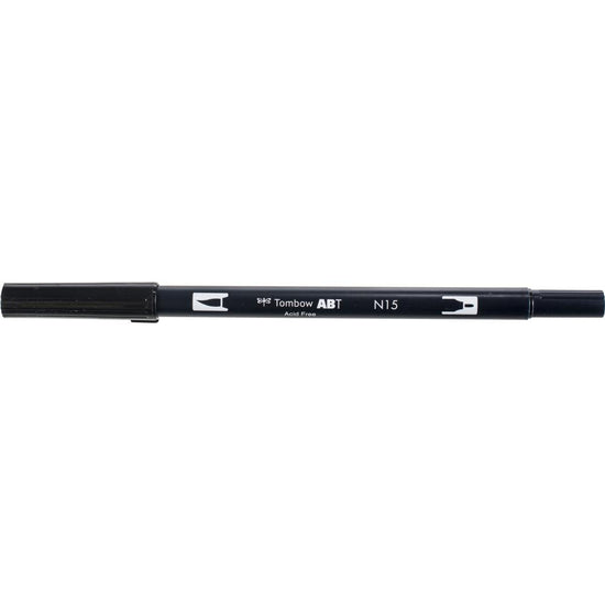 Tombow Dual Brush Marker Open Stock N15 Black