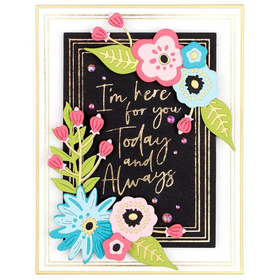 Spellbinders Etched Dies Simply Perfect Layered Blooms