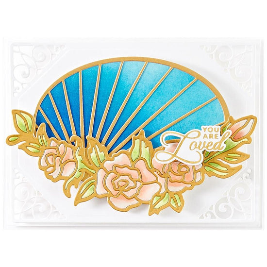 Spellbinders Etched Dies Radiant Oval