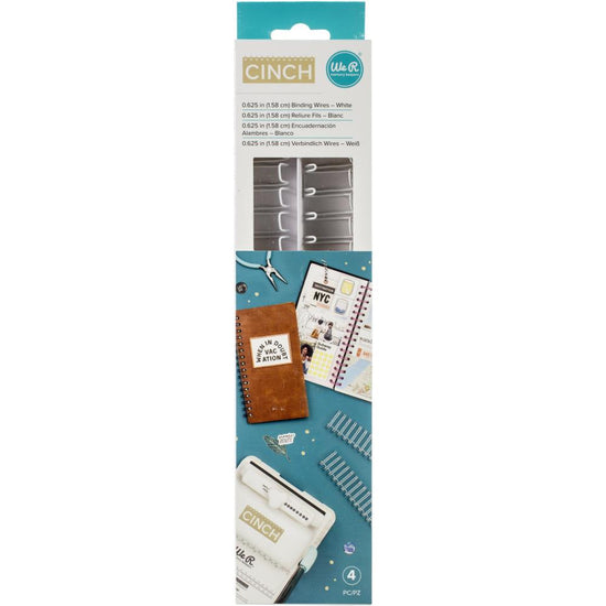 We R Memory Keepers Cinch Wires .625" 4/Pkg White