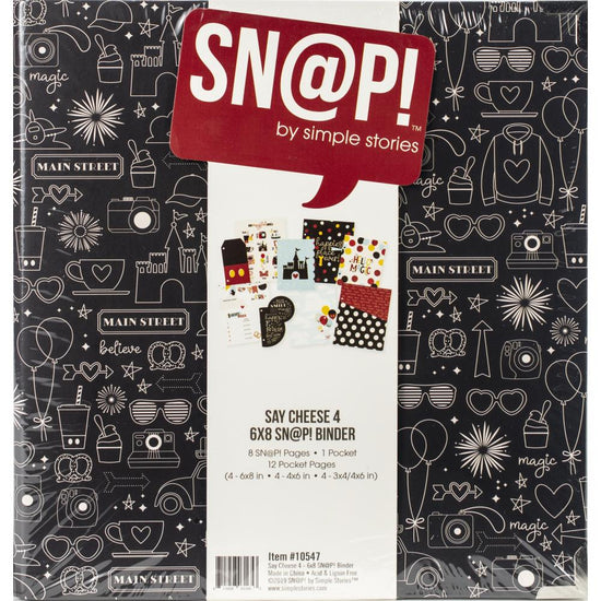 Simple Stories Sn@p! Binder 6"X8" Say Cheese 4