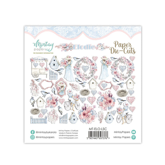PAPER DIE-CUTS - ELODIE, 60 PCS