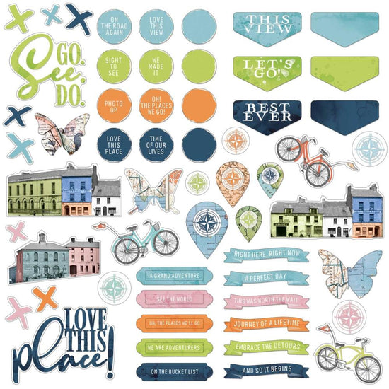 Vintage Artistry Everywhere Chipboard Set