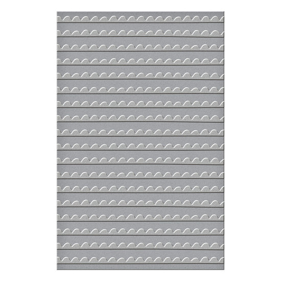 Spellbinders Hand Drawn Scallops Embossing Folder