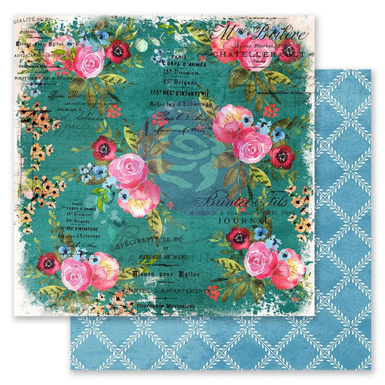 Painted Floral Double-Sided Cardstock 12"X12" 6 designs