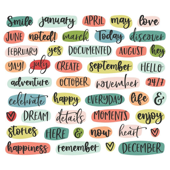 Life Captured Bits & Pieces Die-Cuts 44/Pkg Title