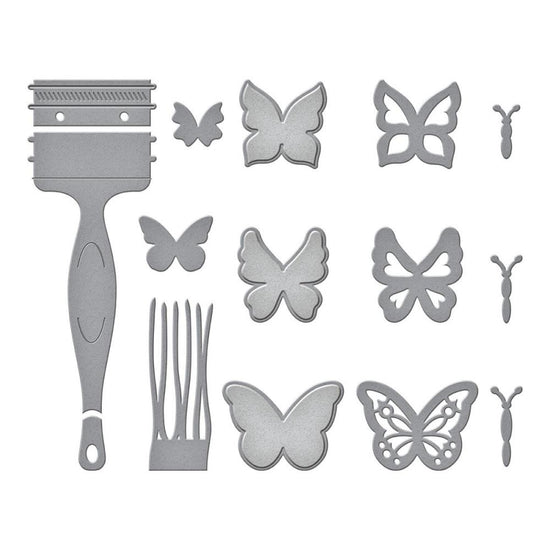 Spellbinders Etched Dies By Vicky Papaioannou Paint Your World Butterfly Burst