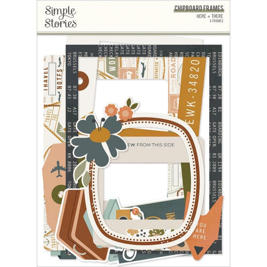 Here & There Chipboard Frames