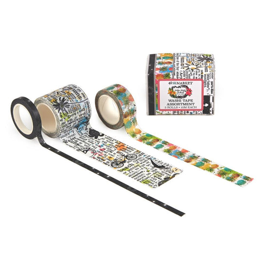 49 And Market Washi Tape Set 3/Pkg Vintage Aristry Sunburst