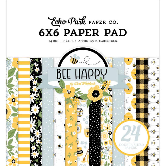 Echo Park Double-Sided Paper Pad 6"X6" 24/Pkg Be Happy