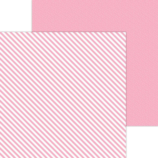 Doodlebug Petite Prints Candy Stripe/Sprinkles Cardstock 12" Cupcake