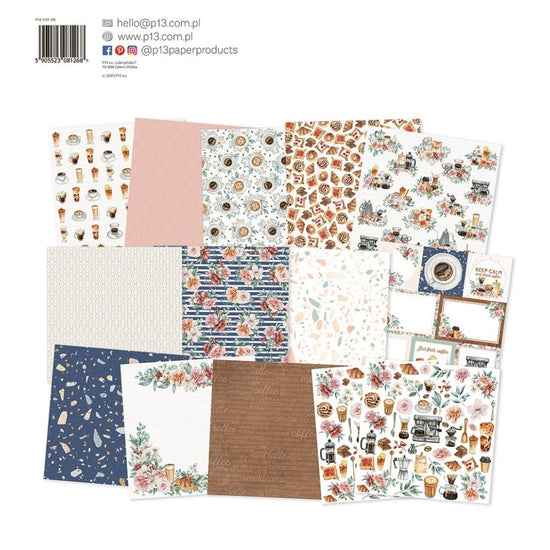 P13 Double-Sided Paper Pad 12"X12" Coffee Break