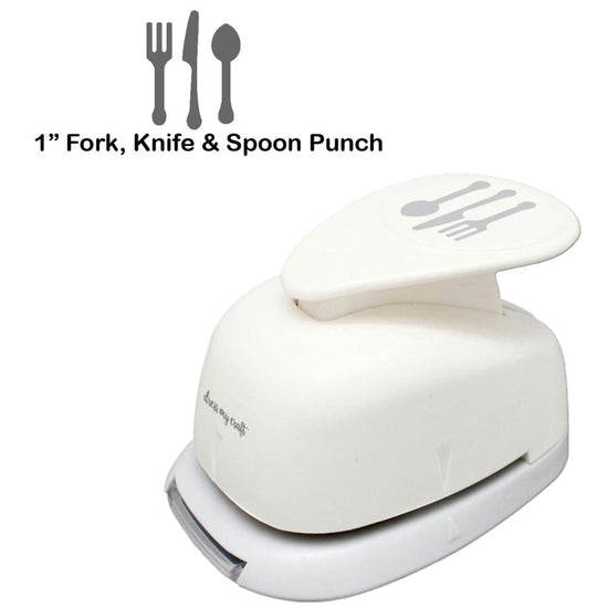 Dress My Craft Paper Punch 1" Fork, Knife & Spoon