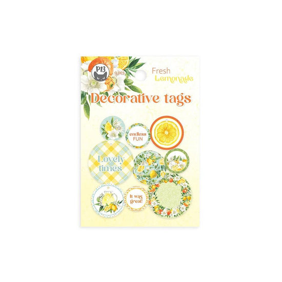 Fresh Lemonade Double-Sided Cardstock Tags 9/Pkg 