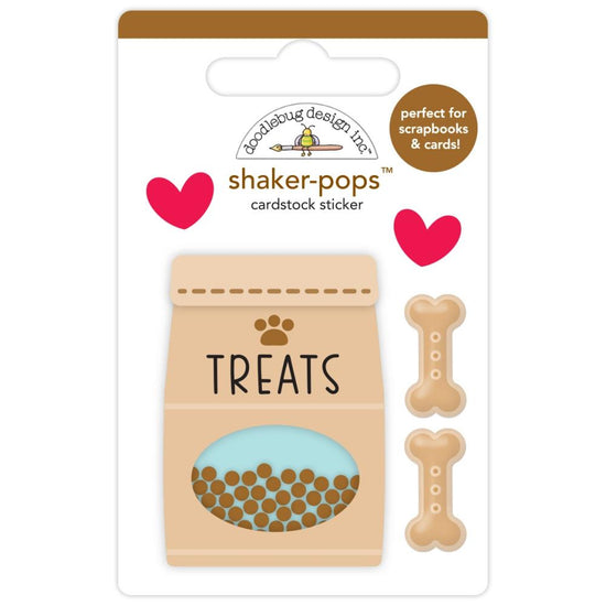 Doodlebug Shaker-Pops 3D Stickers Doggie Treats