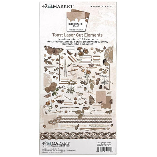 Color Swatch: Toast Laser Cut Outs Elements