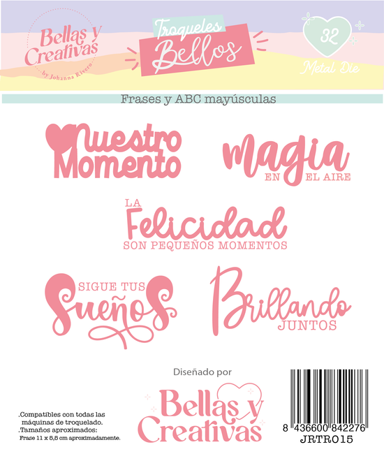 Metal dies / Troquel Frases y ABC 2 MI HOGAR