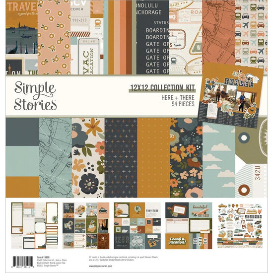 Simple Stories Collection Kit 12"X12" Here and There