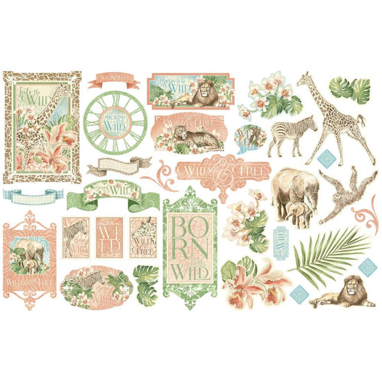 Wild & Free Cardstock Die-Cut Assortment