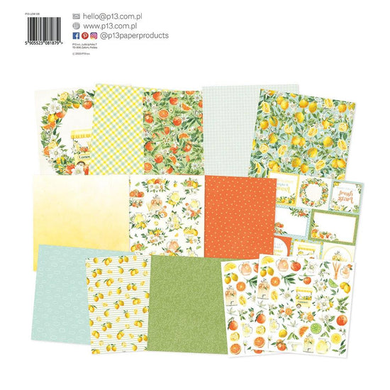 P13 Double-Sided Paper Pad 12"X12" Fresh Lemonade