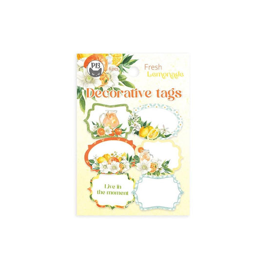 Fresh Lemonade Double-Sided Cardstock Tags 6/Pkg 