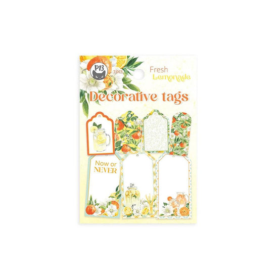 Fresh Lemonade Double-Sided Cardstock Tags 7/Pkg 