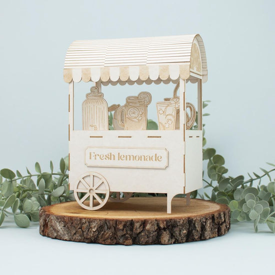 Fresh Lemonade Light Chipboard 3D Base 12"X12" Lemonade Cart