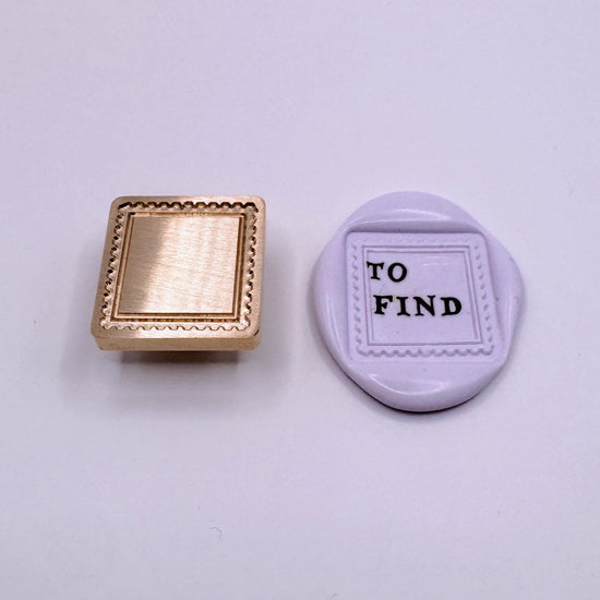 Wax Seal Stamp Square Frame (Head Only)