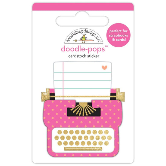 Doodlebug Doodle-Pops 3D Stickers Pen Pal, Hello Again