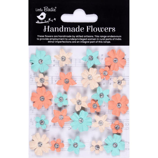 Little Birdie Karolina Paper Flowers 25/Pkg Sun & Rain