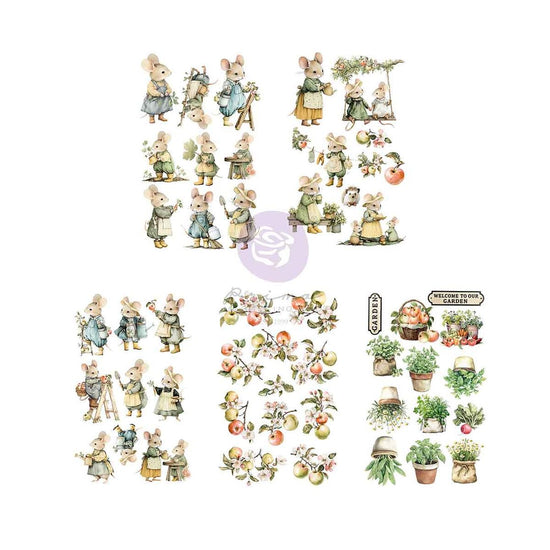 Prima Sticker Pack 5"X8" 5/Pkg Homegrown