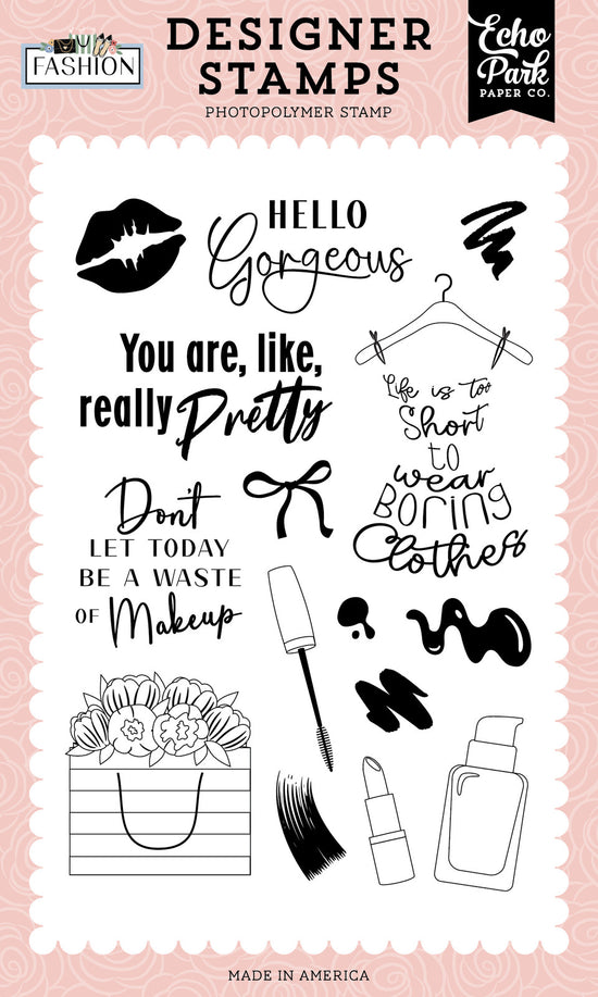Echo Park Fashion: Really Pretty Stamp Set