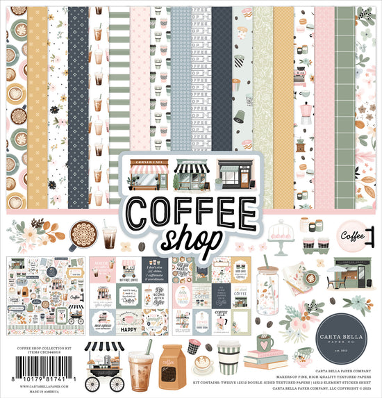 Carta Bella Collection Kit 12"X12" Coffee Shop