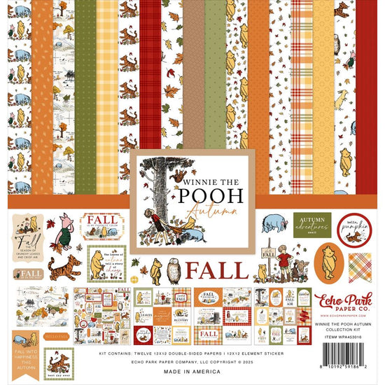 Echo Park Collection Kit 12"X12" Winnie The Pooh Autumn