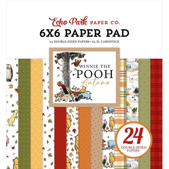 Echo Park Double-Sided Paper Pad 6"X6" Winnie The Pooh Autumn