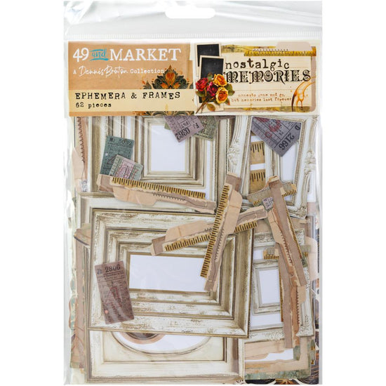 49 And Market Nostalgic Memories Ephemera and Frames Set