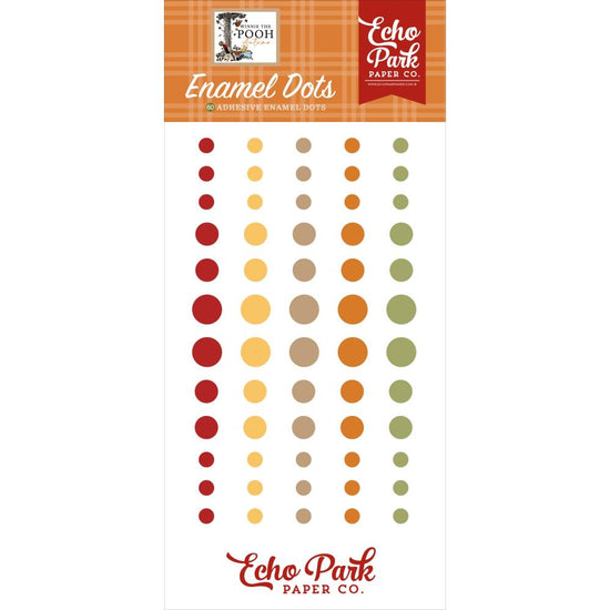 Echo Park Adhesive Enamel Dots Winnie The Pooh Autumn