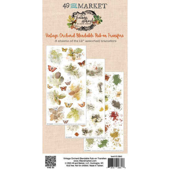 49 And Market Rub-On Transfer Set Vintage Orchard Blendable