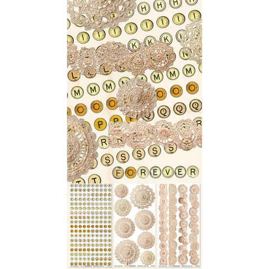 49 And Market Essential Rub-On Transfer Set 6"X12" Nostalgic Memories