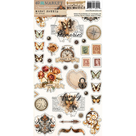 49 And Market Washi Tape Sheets Nostalgic Memories