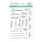 Spellbinders FAMILY MUSICAL MIX GREETINGS CLEAR STAMP SET FROM THE BIBI&