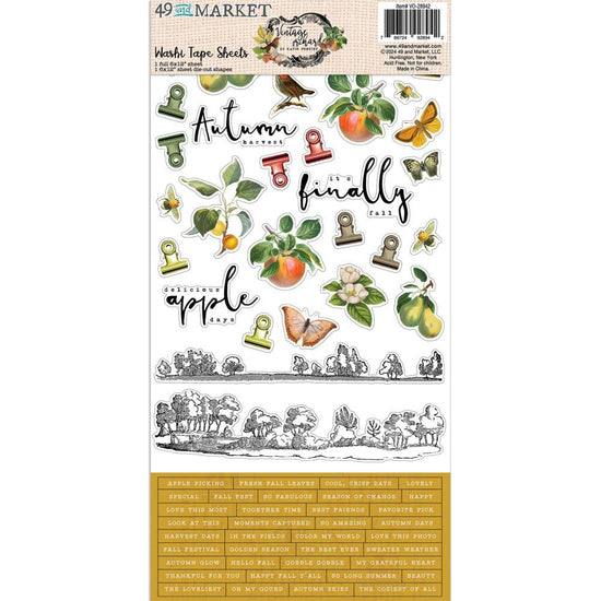 49 And Market Washi Sheets Vintage Orchard
