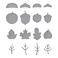 Spellbinders FALLING LEAVES ETCHED DIES FROM THE AUTUMN ARCHIVES COLLECTION BY KELLY BANGS