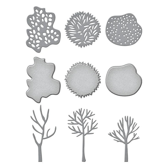 Spellbinders CHANGING TREES ETCHED DIES FROM THE AUTUMN ARCHIVES COLLECTION BY KELLY BANGS
