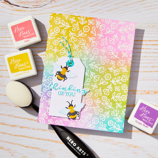 HERO ARTS WHIMSY FLORAL CLING RUBBER STAMP FROM THE SPRING WHIMSY COLLECTION