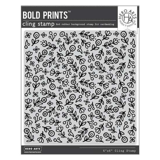 HERO ARTS WHIMSY FLORAL CLING RUBBER STAMP FROM THE SPRING WHIMSY COLLECTION